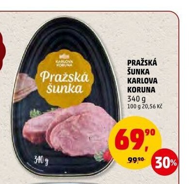 Pražská šunka Karlova Koruna