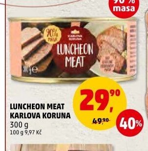 Luncheon meat Karlova Koruna