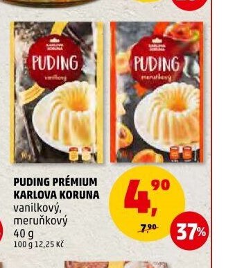 Puding prémium Karlova Koruna vanilkový