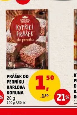 Prášek do perníku Karlova Koruna