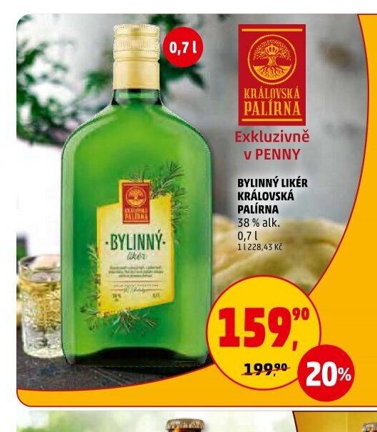 Bylinný likér Královská palírna