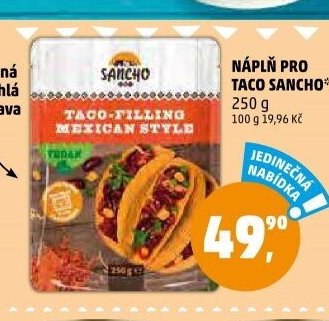 Náplň pro taco Sancho