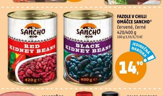 Fazole v chilli omáčce Sancho