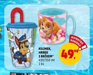 Kelímek, hrnek s brčkem