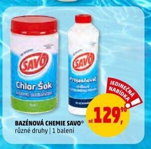 Bazénová chemie Savo