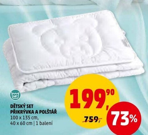 DĚTSKÝ SET PŘIKRÝVKA A POLŠTÁŘ