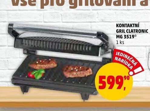KONTAKTNÍ GRIL CLATRONIC MG 3519