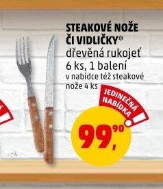 STEAKOVÉ NOŽE ČI VIDLIČKY