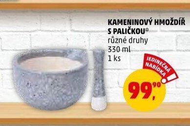 KAMENINOVÝ HMOŽDÍŘ S PALIČKOU