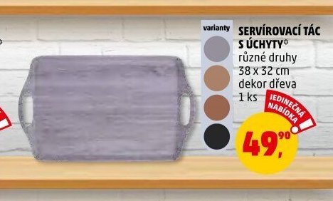 SERVÍROVACÍ TÁC S ÚCHYTY