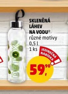 SKLENĚNÁ LÁHEV NA VODU