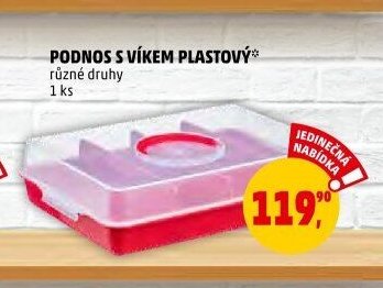 PODNOS S VÍKEM PLASTOVÝ