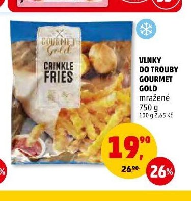 Vlnky do trouby Gourmet Gold mražené