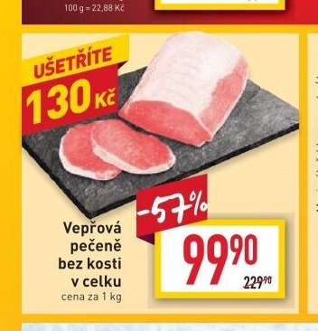Vepřová pečeně bez kosti v celku