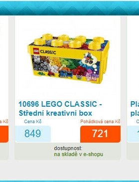 10696 LEGO CLASSIC - Střední kreativní box