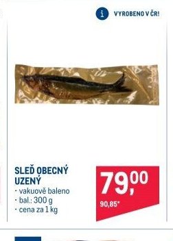 SLEĎ OBECNÝ UZENÝ