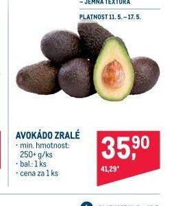 AVOKÁDO ZRALÉ