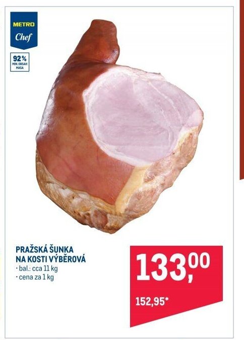 PRAŽSKÁ ŠUNKA NA KOSTI VÝBĚROVÁ