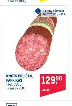 KMOTR POLIČAN, PAPRIKÁŠ