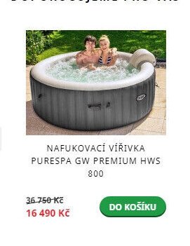 Nafukovací vířivka Purespa GW Premium HWS 800 - Mountfield akcniletaky.com