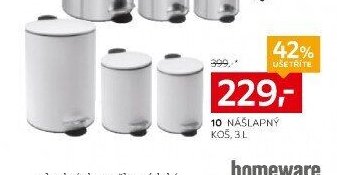 10 nášlapný koš, 3 l
