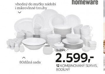 12 kombinovaný servis, 80dílný