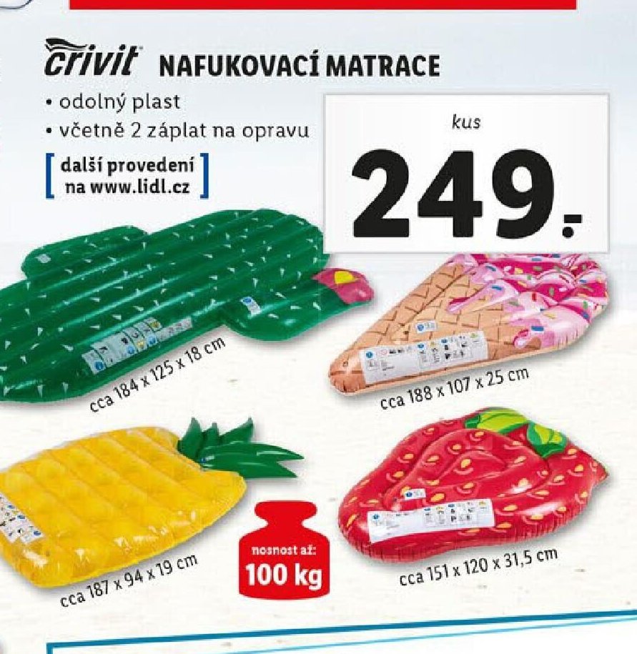 Crivit nafukovací matrace