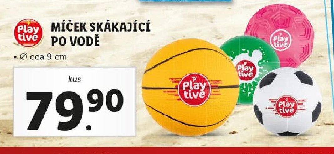 Playtive míček skákající po vodě