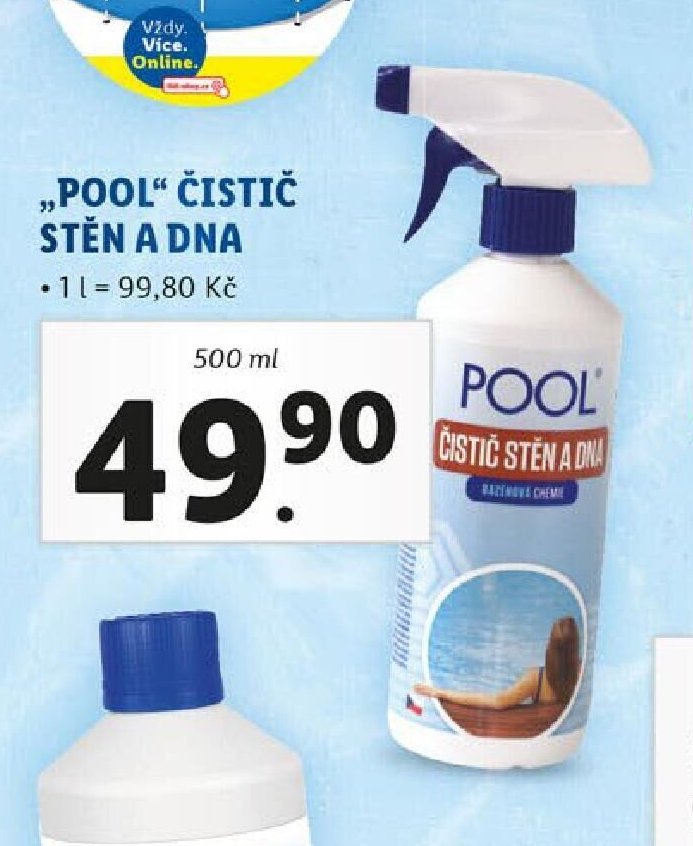 POOL ČISTIČ STĚN A DNA