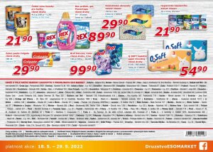 akční leták ESO MARKET 18.5.2022-29.5.2022