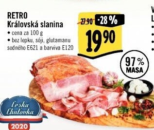 Královská slanina Albert Retro