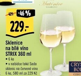 Sklenice na bílé víno Crystalite Bohemia