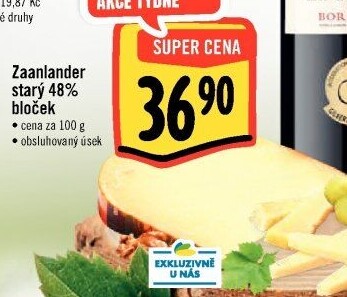 Sýr Zaanlander starý 48 %