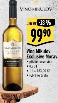 Vína Exclusive Morava Víno Mikulov - přívlastková