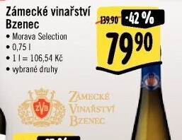 Vína Morava Selection Zámecké vinařství Bzenec
