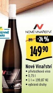 Vína Nové Vinařství - přívlastková