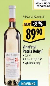 Vína Patria Víno z Kobylí