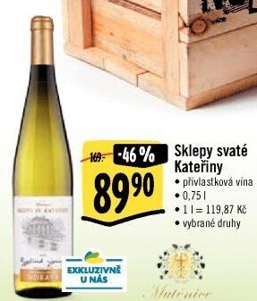 Vína Sklepy svaté Kateřiny - přívlastková