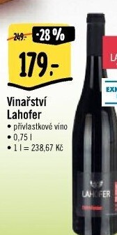 Vína Vinařství Lahofer - přívlastkové