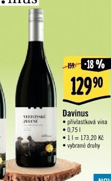 Víno Davinus - přívlastkové