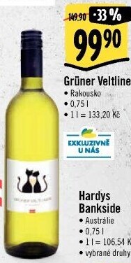 Víno Grüner Veltliner