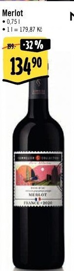 Víno Merlot Sommelier Collection