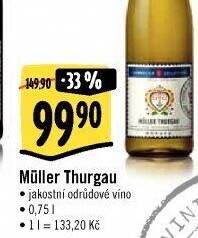 Víno Müller Thurgau Sommelier Collection