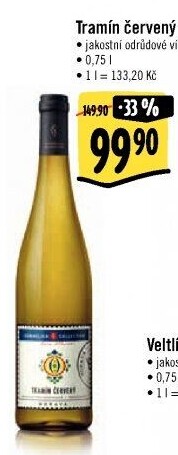 Víno Tramín červený Sommelier Collection