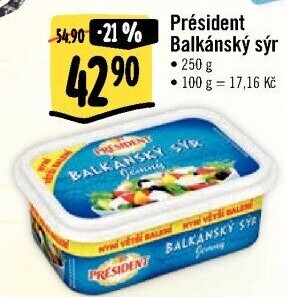 Balkánský sýr Président