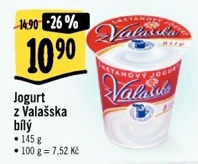 Bílý jogurt smetanový z Valašska Mlékárna Valašské Meziříčí