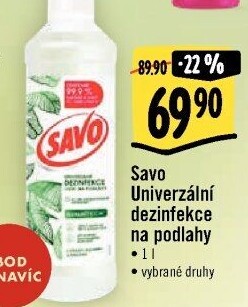 Čistič na podlahy dezinfekce Savo