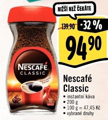 Instantní káva Nescafé Classic