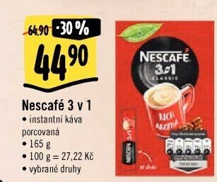 Instantní káva porcovaná 3v1 Nescafé
