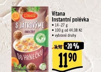 Instantní polévky Vitana